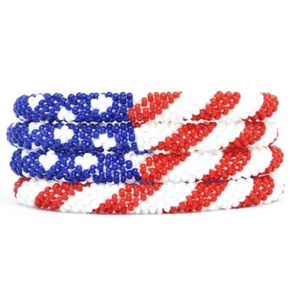 Sashka American Flag Bracelet - Red White And Blue 38$